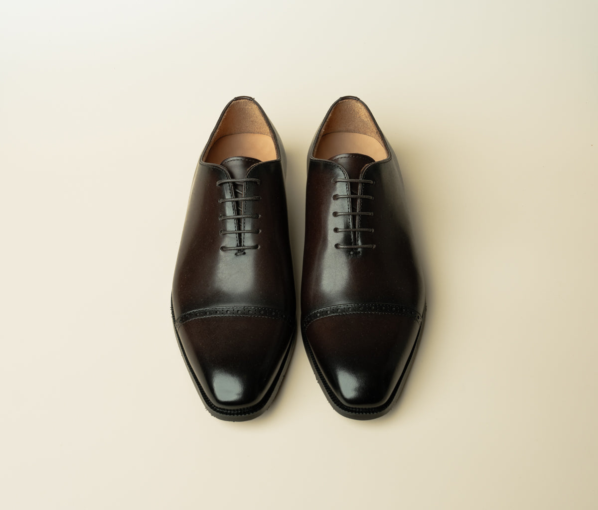 Cranford - Brown Wholecut Cap-Toe Oxford