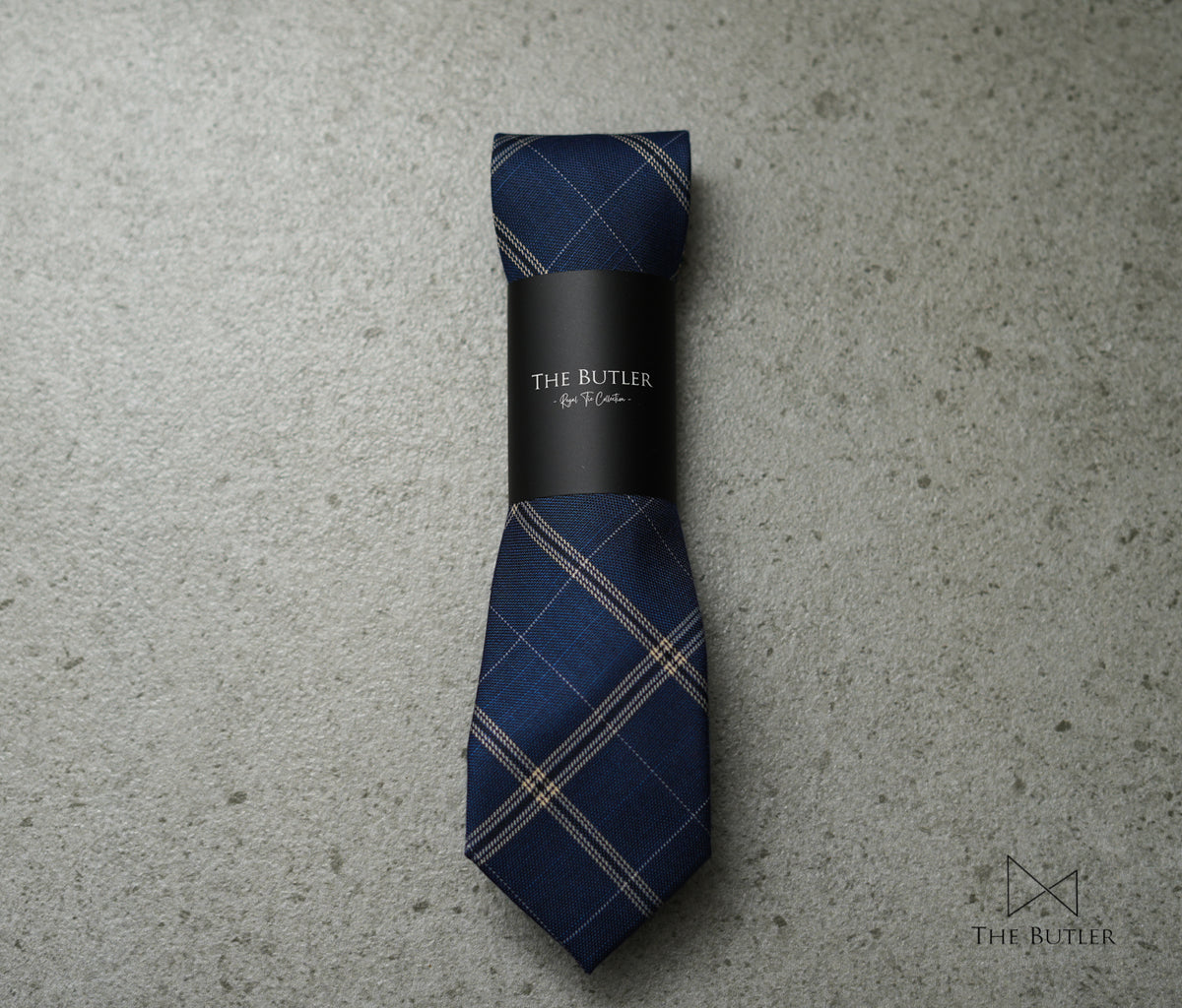 Bertram Blue Plaid Tie