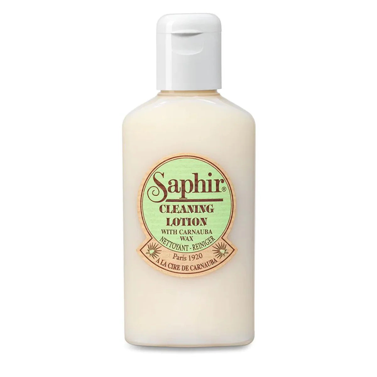 Saphir Cleaning Lotion leather cleaner with carnauba wax for smooth leather shoes and accessories